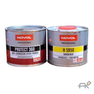 Грунт NOVOL PRORECT 360(1+1) Эпоксидный грунт Отвердитель H5950 0.4л+0.4л черный